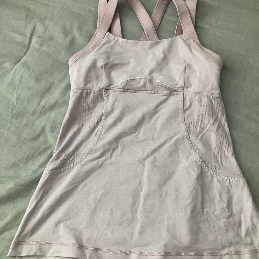 lululemon athletica Light Pink Tank Top